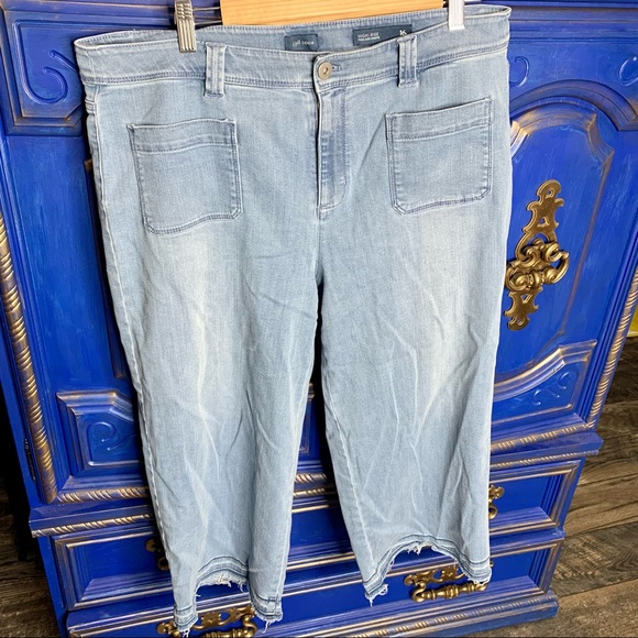 J. Jill Pants - J.Jill Capri Jeans Stretch Cropped High Rise 16P